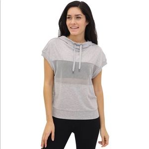 NWOT Yogalicious Short-sleeve Mesh Hoodie